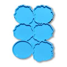 Tray Epoxy Resin Mold Six Irregular Circles Silicone Mould DIY Crafts Decorations Casting Tools 2024 - buy cheap