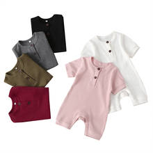 Newborn baby Boy Girls Clothes Short Sleeve Romper Short Sleeve Jumpsuit 2024 - buy cheap