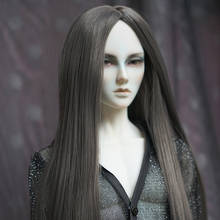 1/3 1/4 1/6 1/8 Bjd SD Wig Wavy Hair High Temperature Dark Gray BJD Wig For BJD Doll Many Colors 2024 - buy cheap