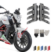 Acessórios de proteção lateral para-choque dianteiro de motocicleta cnc, para benelli tnt125 tnt135 bn600 trk502 trk502x leoncino 500 2024 - compre barato