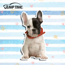 Jump Time 13cm x 7.1cm Dog Car Sticker For French Bulldog Lovely Pet Vinyl Decal Laptop 3D Car Styling Waterproof Accessories 2024 - buy cheap