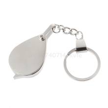 10X Portable Metal Magnifier Reading Map Jewelry Folding Keychain Loupe Magnifying Glass Lens 2024 - buy cheap