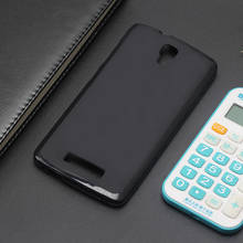 Ammyki capa de celular de silicone, ultrafina e antiderrapante, tendência principal, irregular, anti-derrapante, preto macio, capa de telefone 5.0 'para zte blade l5 plus 2024 - compre barato