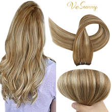 Extensão de cabelo brasileiro vesunny, aplique de cabelo natural remy, sem costura, fio sedoso, #6/60/6 2024 - compre barato