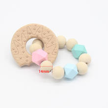 New Arrival Baby Care Accessory Teether Bracelet Animal Shape Teething Ring Baby Rattles Teething Sensory Natural Wooden Beads 2024 - buy cheap