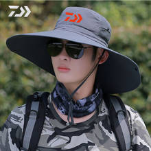 Daiwa-Sombrero para el sol con protección UV para hombre, gorra para el sol con toldo grande, camuflaje, escalada de montaña, multiusos, para verano 2024 - compra barato