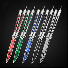 Butterfly Knife Stainless Steel Folding Knife Practice Butterfly Knife Training Knife Outdoor Sports Tool Dull Tool No Edge 2024 - buy cheap