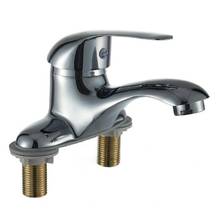 Zinc Alloy Hot and Cold Basin Dual Hole Basin Faucet 2024 - buy cheap