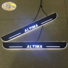 Pedal acrílico de boas vindas com led dinâmico, 4 unidades, placa de pedal, soleira da porta para nissan altima traje traje traje 300 sentra versa x-trail maxima teana 2024 - compre barato