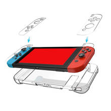 Cubierta protectora dura anticaída para Nintendo Switch, carcasa de cristal transparente para Nintendo Switch, NS, NX, accesorios 2024 - compra barato