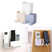 New 1pcs Wall Mounted Organizer Storage Box Remote Control Air Conditioner Stand Holder Hotel Office Home Storage Organization 2024 - buy cheap