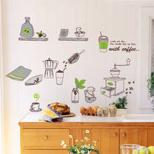 Cartoon Kitchen Tools Restaurant Tiles Kitchen Cabinet Ceramic Stickers Home Decoration Wall Sticker 2024 - buy cheap