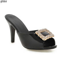 Женские туфли из лакированной кожи, на каблуке 8 см, размеры 34-43 2024 - купить недорого