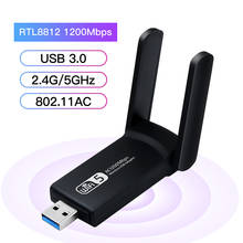 1200Mbps USB WiFi Adapter Dual Band Wireless Network Lan Card  WiFi Receiver 802.11ac Wi-fi External For Desktop 2024 - buy cheap