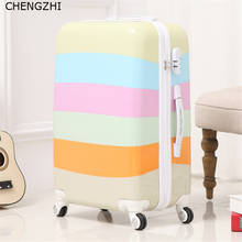 CHENGZHI 20"22"24"26inch Women Travel suitcase Spinner Rolling Luggage On Wheels Fashion Lady Trolley Bag Wheeled Case 2024 - buy cheap
