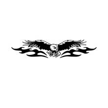 Стикер автомобиля мода творческие способности AMERICAN EAGLE полный наклейка на крыло, черный/серебро винил Графический солнцезащитный крем Водонепроницаемый 18,9 см * 4 см 2024 - купить недорого