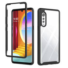 Capa de armadura transparente para lg veludo 5g 4g g9 v60 v50 thinq k92 k22 k52 capa à prova de choque para lg k31 k61 k51 s k41s q51 q70 capa 2024 - compre barato