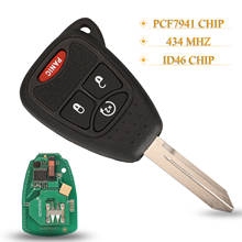 Kutery 3+1 Buttons Remote Car Key Fob 434Mhz ID46-PCF7941 Chip For Jeep Grand Cherokee Commander Wrangler Liberty 2024 - buy cheap