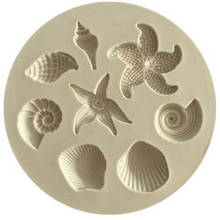 Cake Decorating Tools Diy Sea Creatures Conch Starfish Shell Fondant Cake Candy Silicone Molds Creative Diy Chocolate Mold 2024 - buy cheap