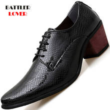 New Trend Luxury Classic Men Brogue Oxfords Dress Shoes Pointed Toe Lace Up Male Formal Footwear Wedding Party Chaussure Homme 2024 - купить недорого