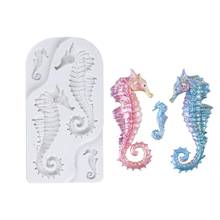 Seahorses Silicone Molds Fondant Cake Decorating Tools  Sugarcrafts Chocolate Baking Tools for Cakes Gumpaste Form 2024 - buy cheap