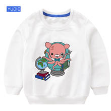 Crianças moletom bonito da criança menina moletom octonauts roupas engraçado dos desenhos animados crianças hoodies com capuz branco princesa bebê rosa 2024 - compre barato