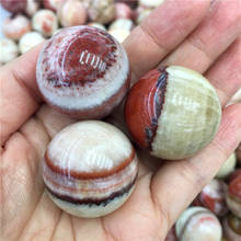 30mm Beautiful Natural Red Lines Stone Sphere Ball Polished Gemstone Natural Stone Healing Home Decoration Gift 2024 - buy cheap