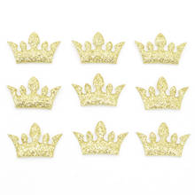 120Pcs DIY Children Glitter Gold&Silver Princess Crown Patches Headwear Accessories Powder Appliques Decoration Supplies G60 2024 - buy cheap