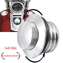 Aluminum Left Side Screw-In Flush Mount Fuel Tank Gas Cap For Harley Sportster XL883 XL1200 Dyna FXD Softial Fat Boy Dyna 2024 - buy cheap