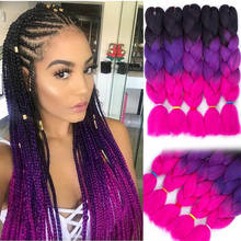 LVHAN Gradual color Hair Accessories dreadlocks wig reggae men women hair twist braids hidden plaits big Synthetic Braiding Hair 2024 - buy cheap