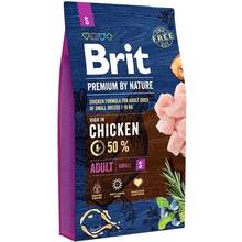 Корм Brit Premium by Nature Adult S для взрослых собак мелких пород, Курица, 8 кг. 2024 - купить недорого