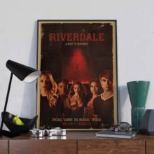 Riverdale tv jogar filme espada retro pintura núcleo imagem café quarto sofá arte da parede decoração casa qualidade lona cartaz 2024 - compre barato