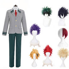 Fantasia de cosplay de boku no hero academia, uniforme escolar de my hero academia midoriya izuku bakugou katsuki ovaso uraraka 2024 - compre barato