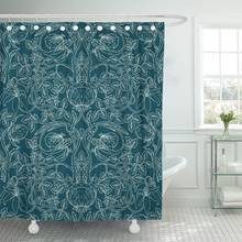 Morris Floral Vintage for Retro William Pattern Aged Antique Shower Curtain Waterproof Fabric 72 x 72 Inches Set with Hooks 2024 - buy cheap