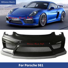 Kit de carroçaria frontal para carros, sem pintura, de frp, para porsche boxster cayman 981, gt4 style, 2013, 2014, 2015 2024 - compre barato