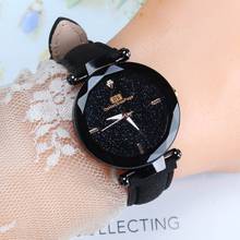 Luxury Women Watches Casual Leather Starry Sky Crystal Clock Fashion Diamond Ladies Quartz Wristwatches Black zegarek damski 328 2024 - buy cheap