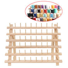 Foldable Wood Thread Stand Rack Bobbin Storage Organizer Holder 46/60 Spool Cone Wax Line Embroidery Machine Sewing Frame 2024 - buy cheap