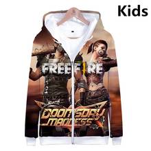 3 To 14 Years Kids Hoodies Free Fire 3D Printed Boys Girls Hoodie Sweatshirt Cartoon Long Sleeve Jacket Tops Teen Clothes 2024 - buy cheap