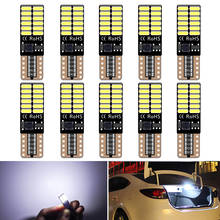 Bombillas led Canbus T10 W5W, luces de lectura interiores 24SMD 4014 para Ford Focus 2 3 Fiesta Mondeo MK4 MK2 MK3 Fusion, 10 piezas 2024 - compra barato