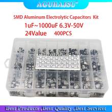 1uF~1000uF 6.3V-50V 400PCS 24Value SMD Aluminum Electrolytic Capacitors Assortment Kit + Box 2024 - buy cheap