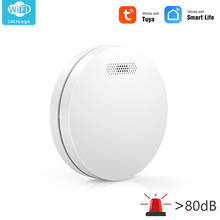 WiFi Fire Smoke Alarm Smart Home Automation Module Wireless Smoke Sound And Light Alarm Sensor Remote Monitor Via SmartLife Tuya 2024 - buy cheap