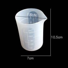 250 мл силиконовая мерная чашка, раздельная чашка, силиконовая форма для смолы, самодельный инструмент для изготовления ювелирных изделий, чашка из эпоксидной смолы 2024 - купить недорого