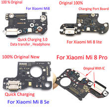 100% Original Charging Port Board For Xiaomi Mi 8 Lite Pro Mi 8 Se Dock Connector Board Parts Flex Cable With Microphone Mic 2024 - buy cheap