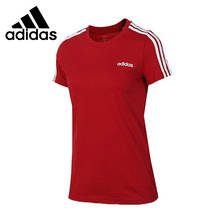 Adidas W E 3S-Camiseta ajustada para mujer, ropa deportiva de manga corta, novedad Original 2024 - compra barato