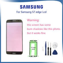 Original Super AMOLED For Samsung Galaxy S7 edge Burn-in  Shadow lcd display touch screen Digitizer S7edge 5.5'' G935F A P FD 2024 - buy cheap