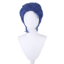 Аниме Jojo невероятное приключение Косплей Джонатан Joestar стиль синий термостойкий волоконный парик для волос Joestar Джонатан ролевые игры Cos 2024 - купить недорого