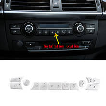 Car air conditioner button decoration sticker，Interior modification accessories，For BMW X5 X6 E70 E71 2008-2013 2024 - buy cheap