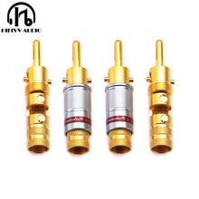 Hi END Speaker banana plug for Amplifier audio Banana Connector high quality Copper CMC 0600-WF speaker Connector 4PCS 9mm hole 2024 - buy cheap