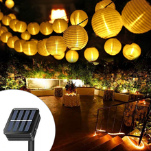 Guirnalda de luces LED con energía Solar, decoración de jardín, fiesta de navidad 2024 - compra barato