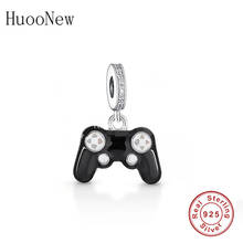 Ajuste original pulseira enroladora esmalte prata esterlina 925 gamepad jogo contoller contas para fazer mulheres berloque 2021 2024 - compre barato